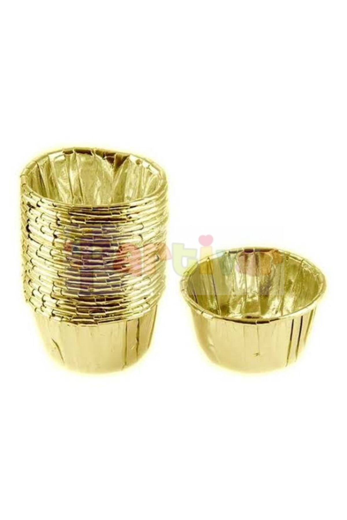 PartiVar Metalize Gold Cupcake Muffin Kapsül 25’li