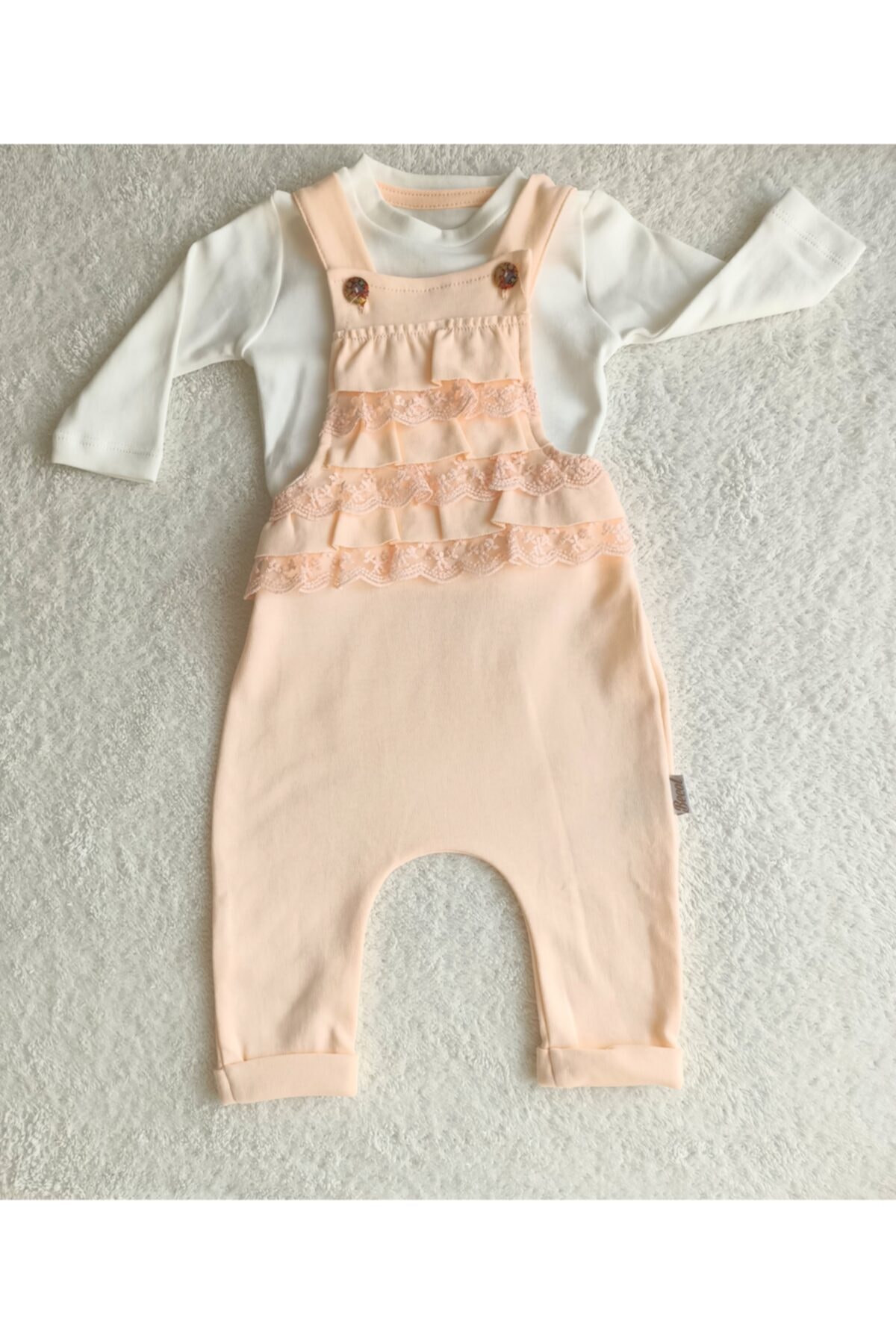 BECOL BABY Penye Bahçıvan Fırfırlı Takım