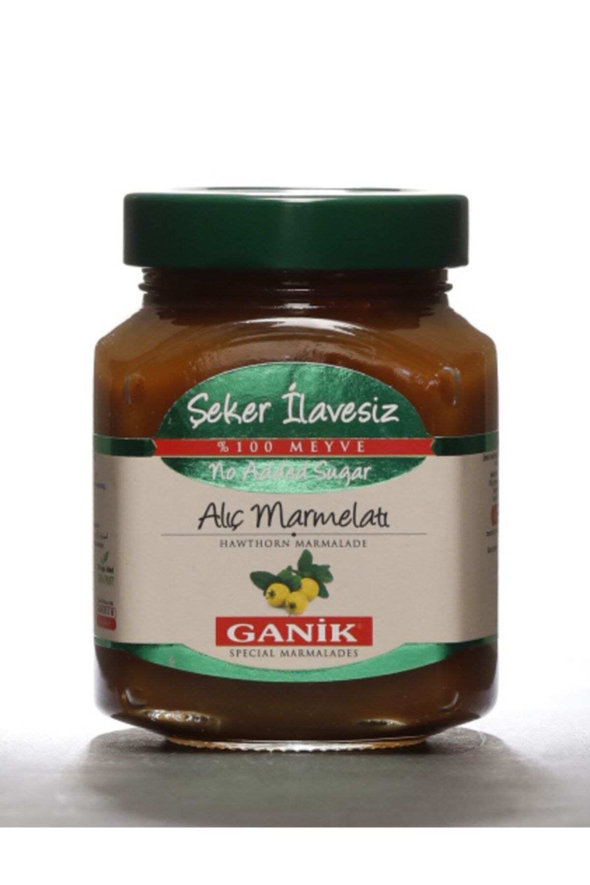 Ganik Şeker Ilavesiz Alıç Marmelatı 350 Gr