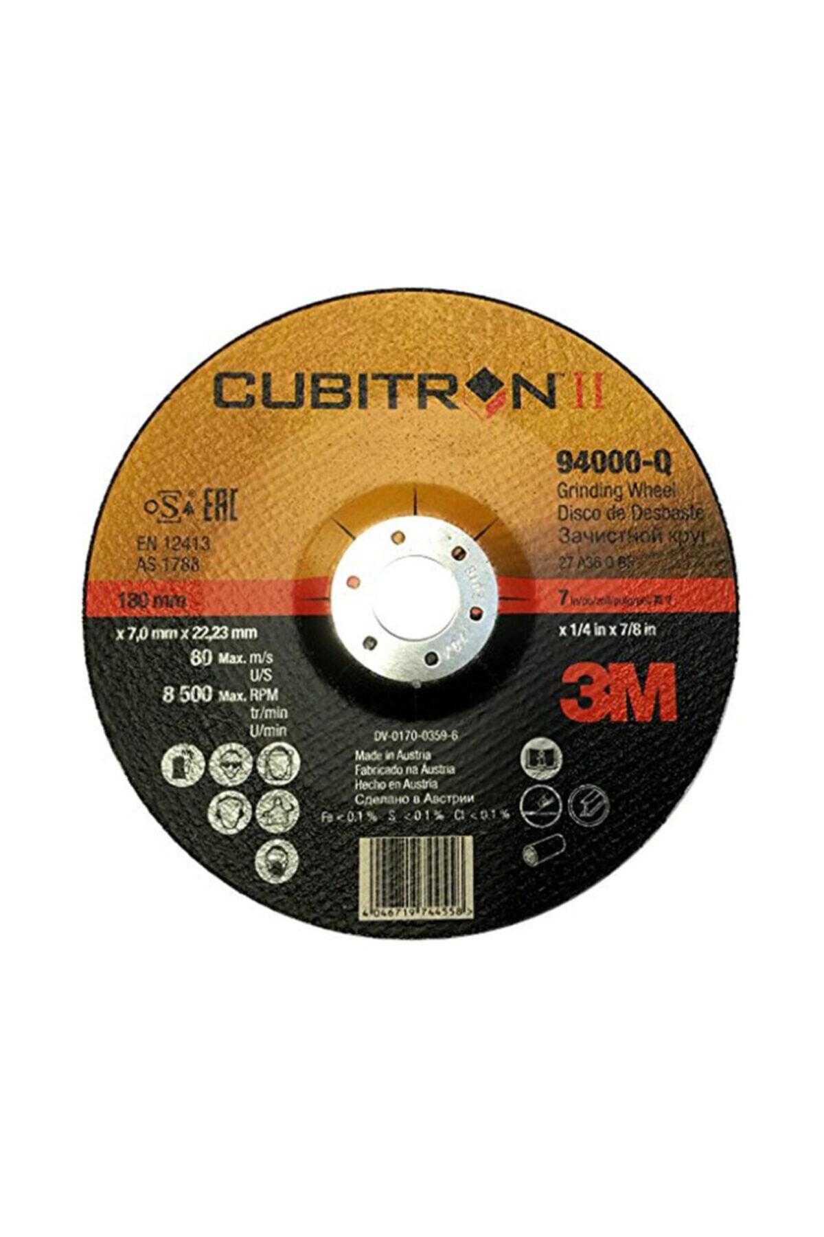 3M Cubıtron Iı Kesme Taşı 180x22,23 ( 2 Adet )