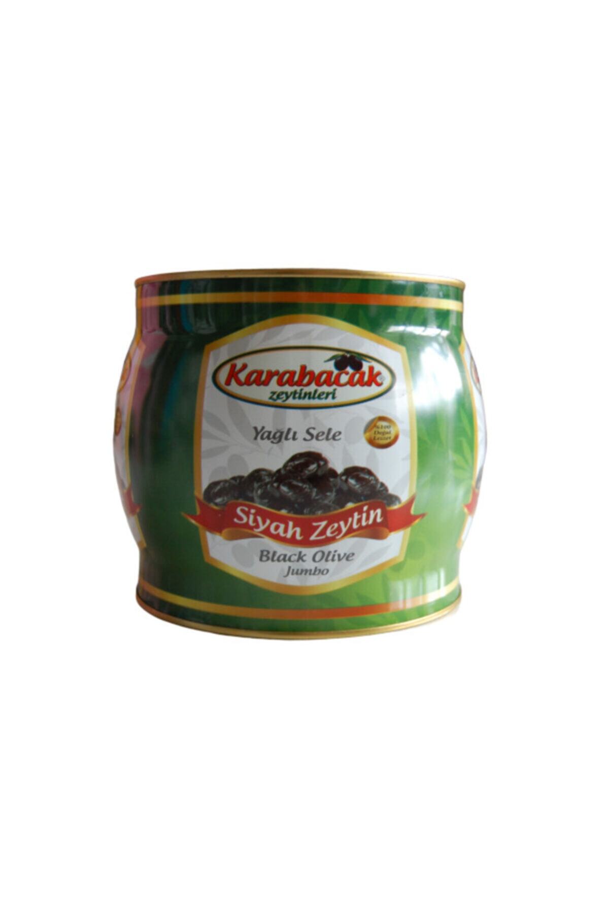 Karabacak Zeytin Karabacak Siyah Zeytin Jumbo Boy 2 Kğ Teneke