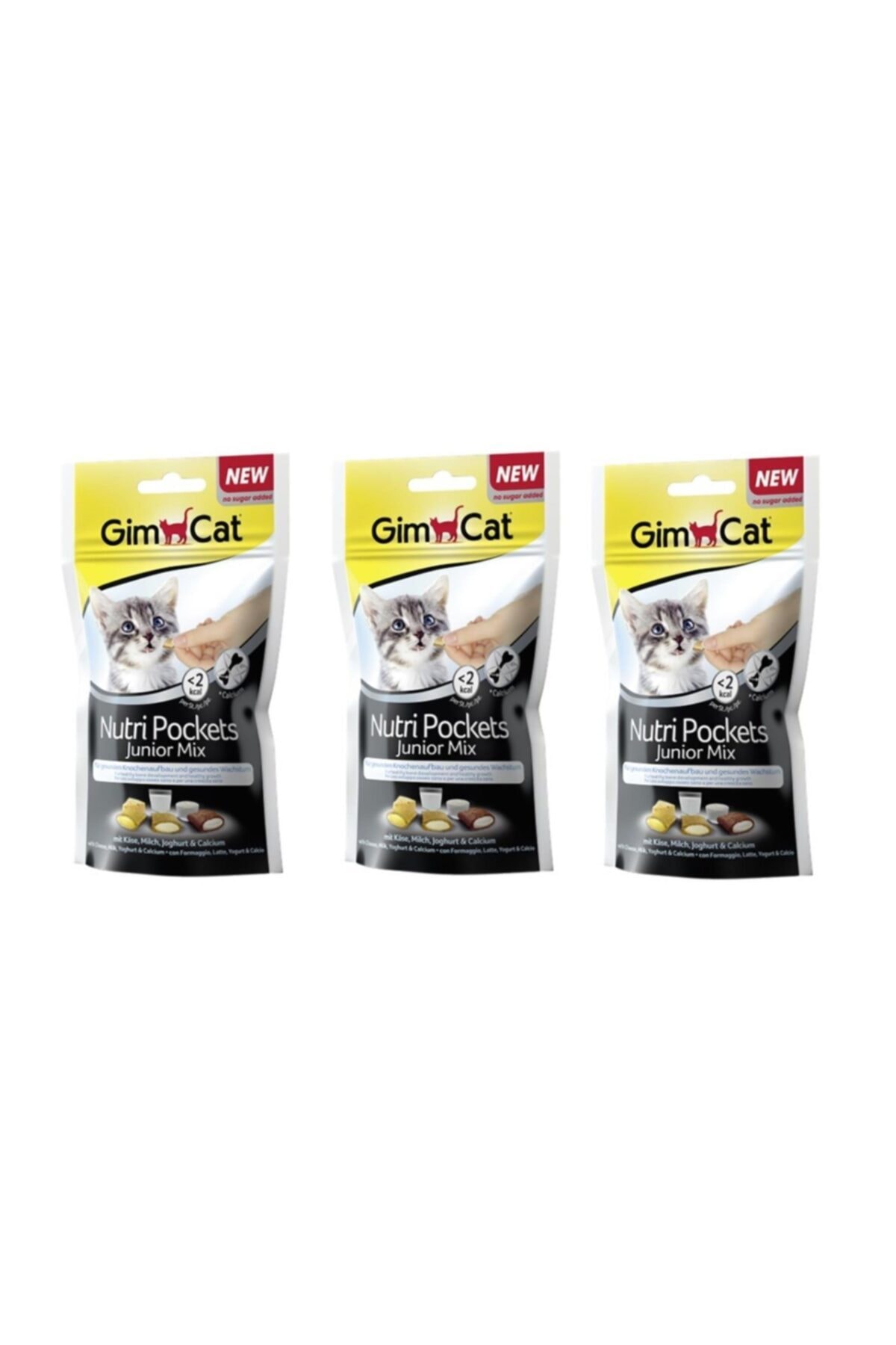 Gimcat Nutri Pockets Junior Mix Yavru Kedi Ödülü 60 Gr (3 Adet)