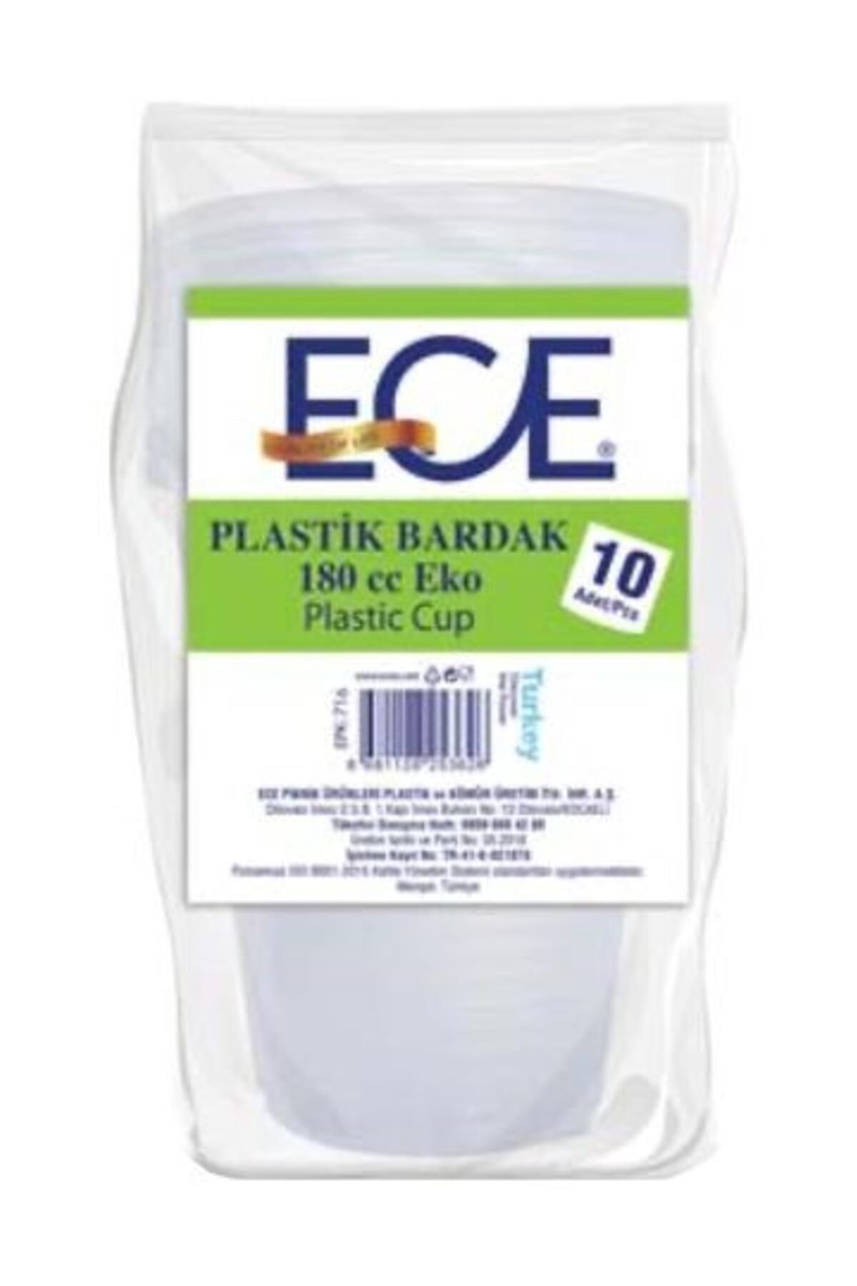 Ece 10'lu Otmatat Palastik Bardak