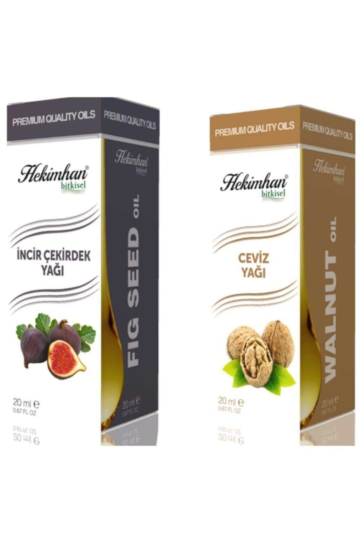 Hekimhan Incir Çekirdek Yağı 20 ml Ve Ceviz Yağı 20 ml
