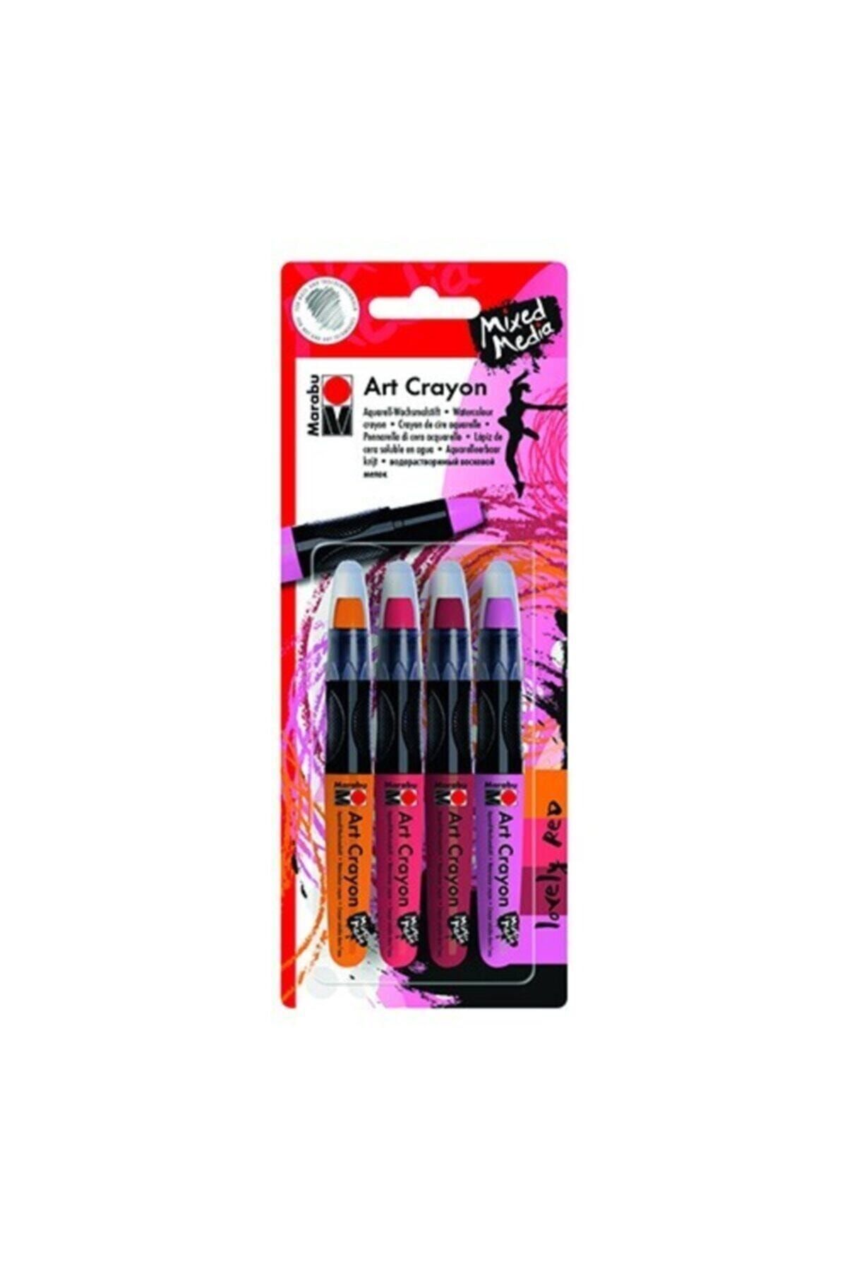 Marabu Sanatsal Mum Boyası Lovely Red Set Sulandıralabilir Pastel