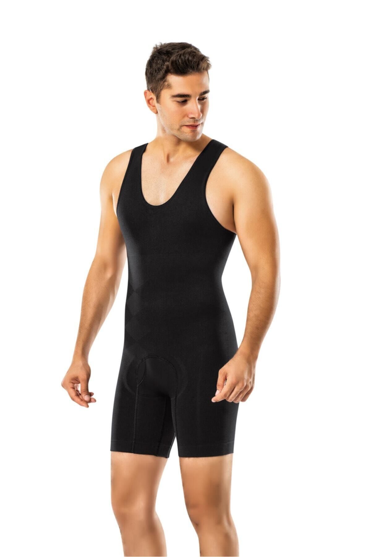 Formfit by Şalcı Erkek Siyah Tam Boy Erkek Korse