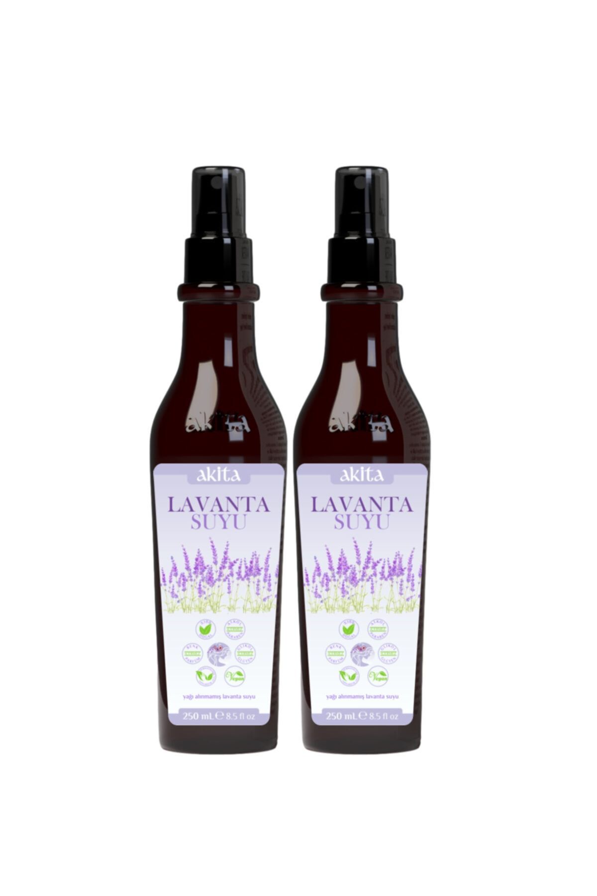 Akita % 100 Doğal Yağı Alınmamış Lavanta Suyu 2x250ml