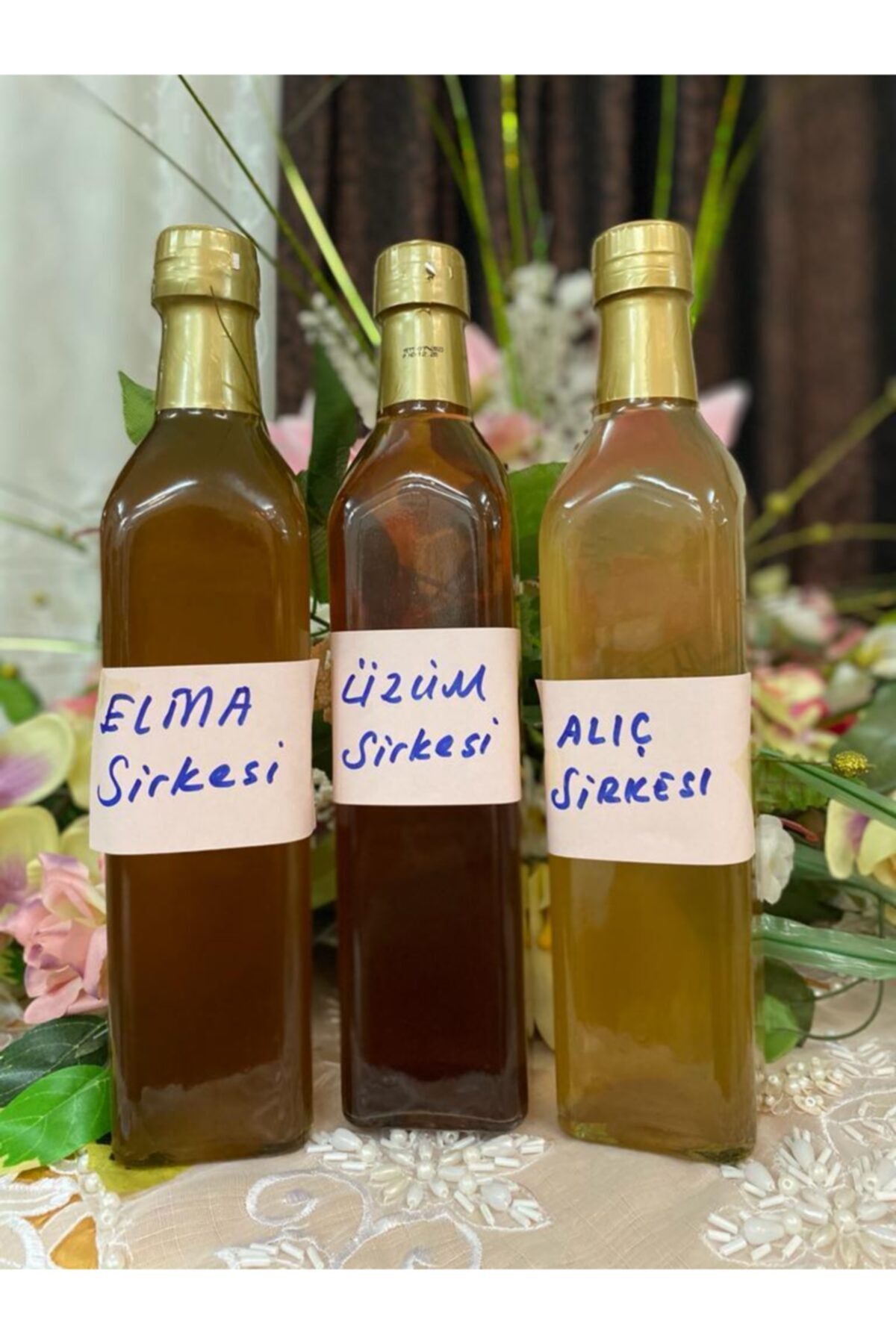 YİLDİZİNMUTFAGİ Elma Sirkesi,alıç Sirkesi Ve Üzüm Sirkesi Seti