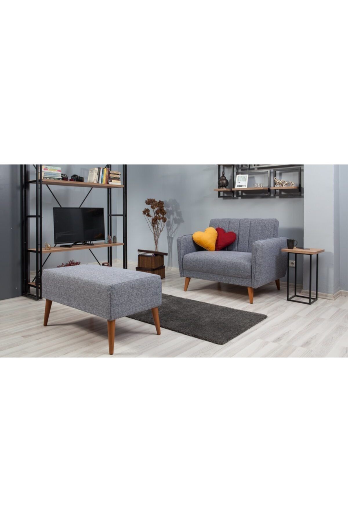 Vivense Aqua Loveseat Koltuk Gri