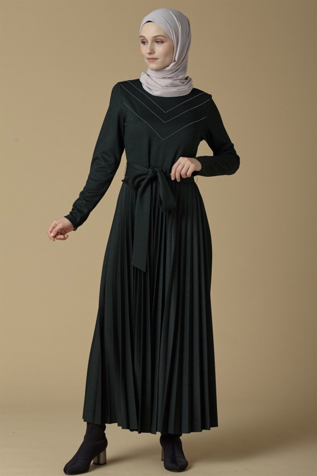 Armine Elbise 19ka9855 Zümrüt