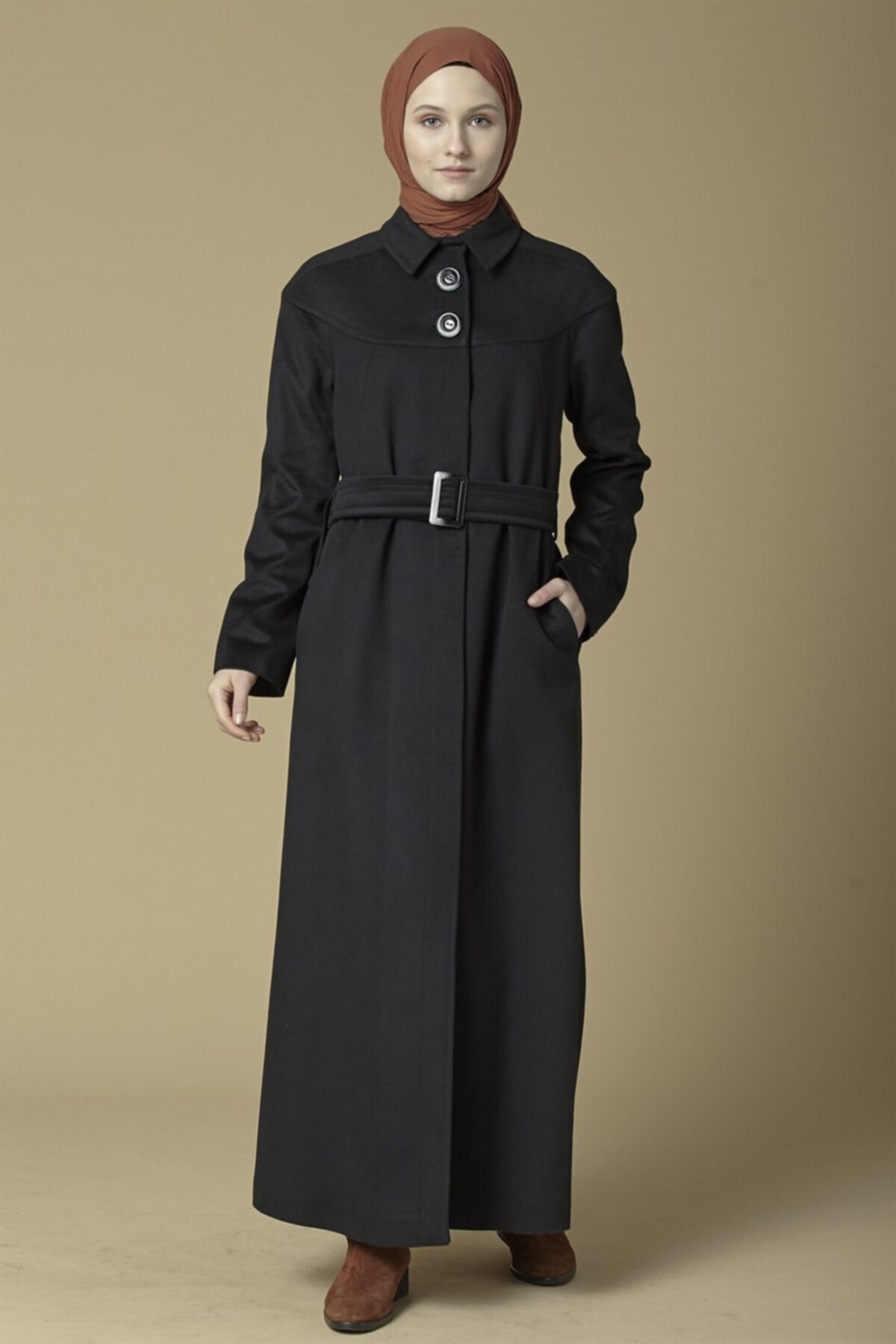 Armine Manto 19ka8845 Siyah