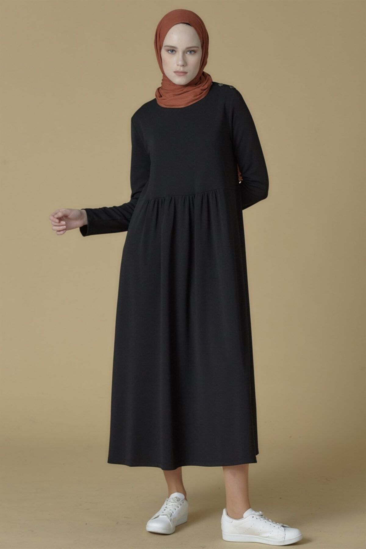 Armine Elbise 19ka9853 Siyah