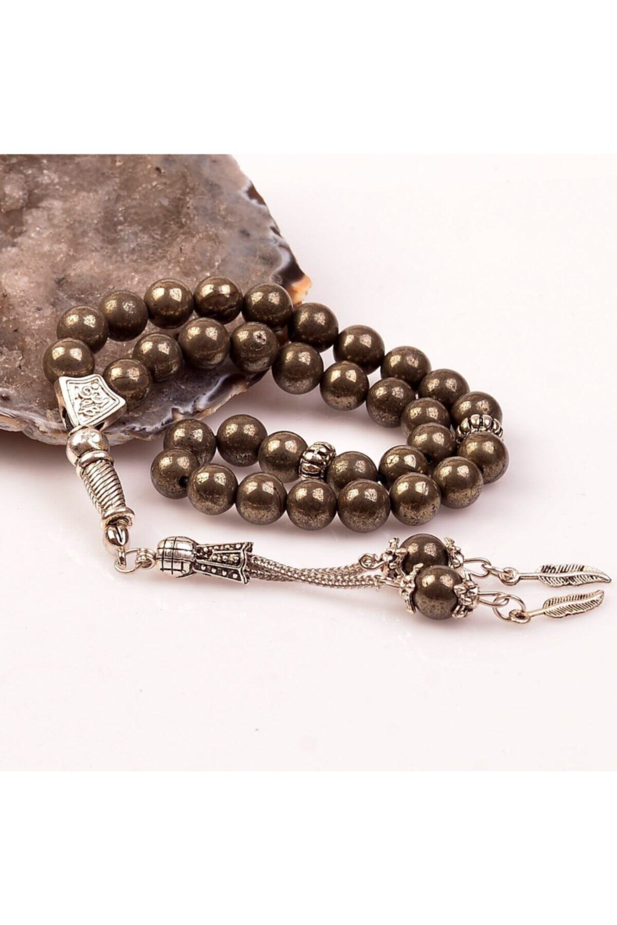 Taş Sandığı Pirit Taşı Tesbih ( 8 Mm )