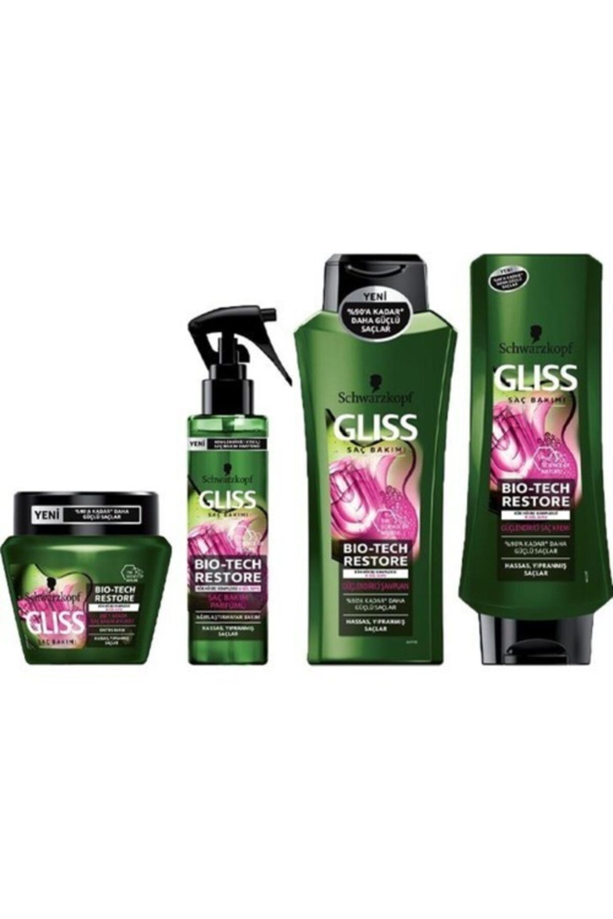 Gliss Glıss Bıo-tech Restore 4'lü Saç Bakım Seti