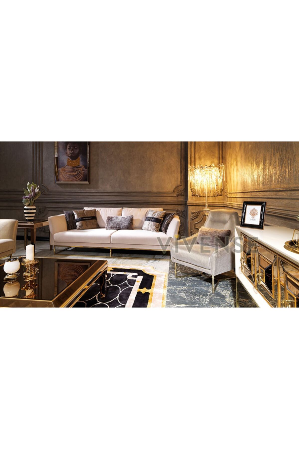 Vivense Versace 1021 Koltuk Takımı