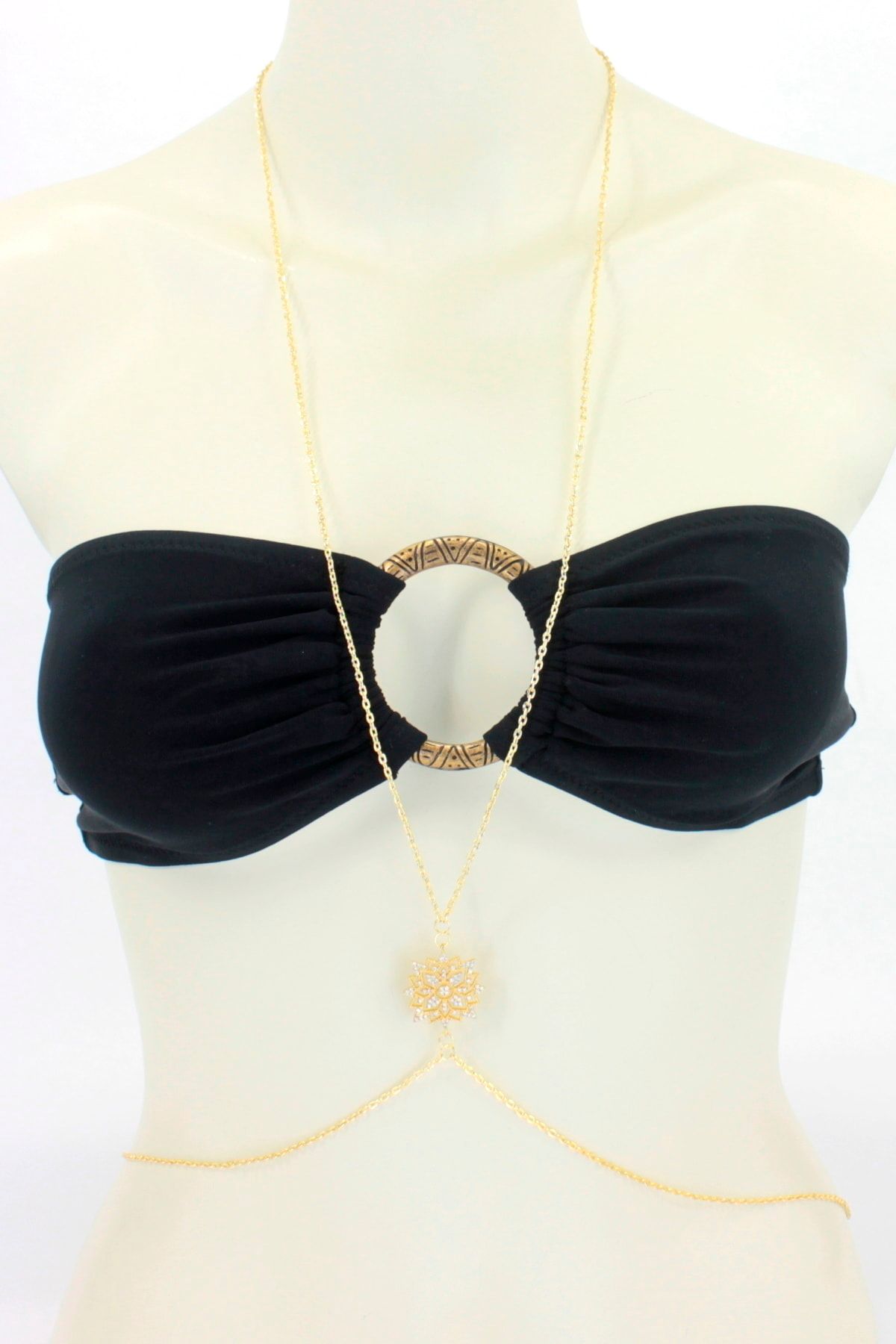 Hane14 Hot Flower Vücut Takısı Gold