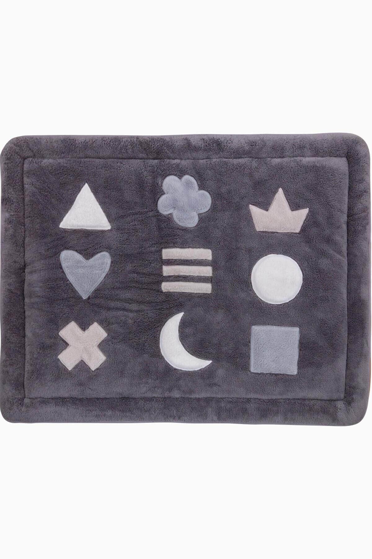 Uygun Bebe Şekiller Emekleme Minderi Oyun Matı 75x95x5 Cm Kahve