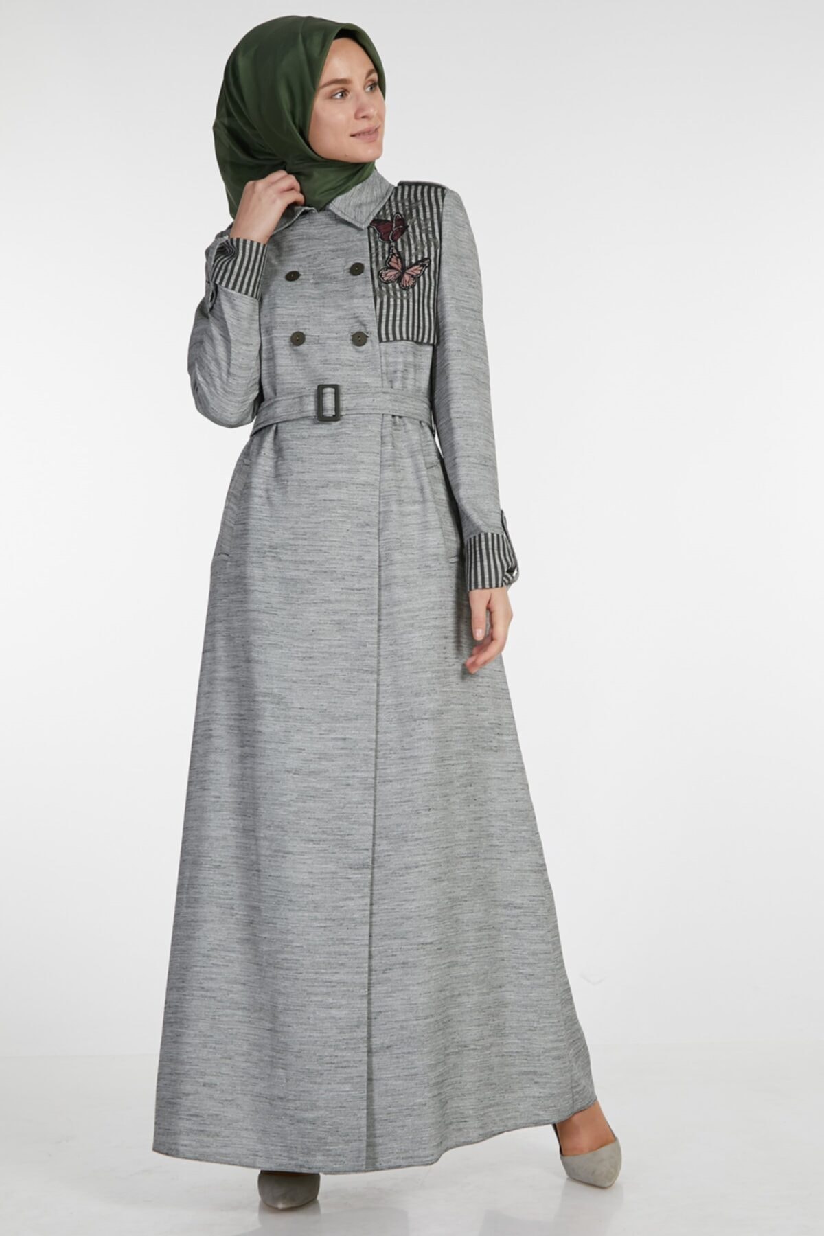 Yedi İklim Endam Pardesü-haki 719yprd70099-26