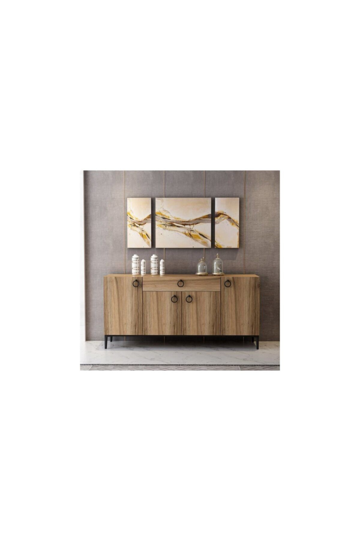 Vivense Minar Moon Modern Konsol 160 Cm - Dore Ceviz