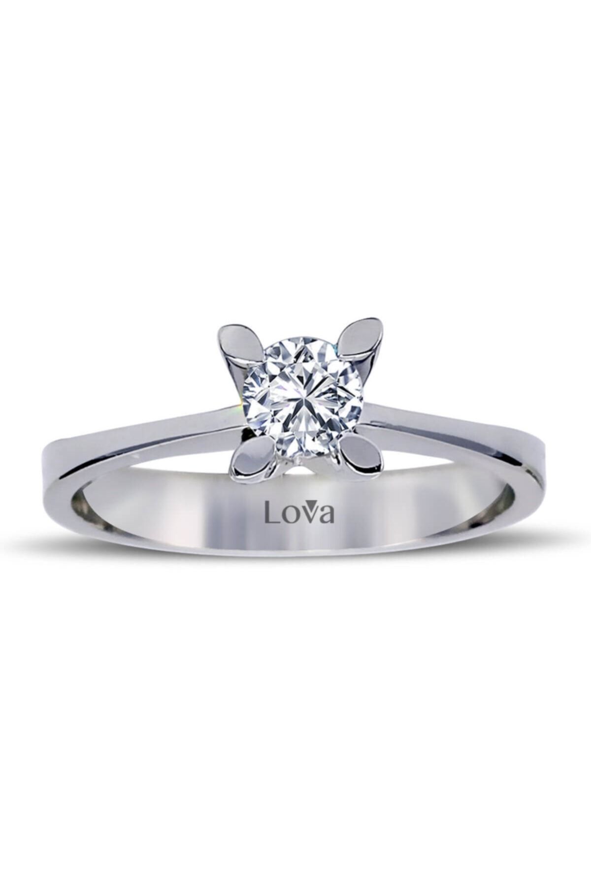 Lova E Renk 0,31 Karat Pırlanta Tektaş Yüzük - 1070018