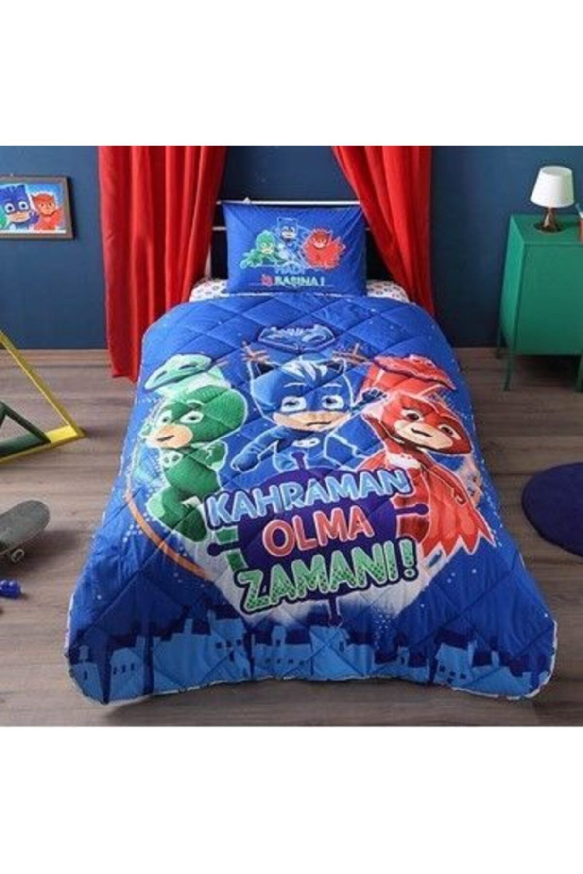 Taç Lisanslı Pj Masks Yorgan Seti