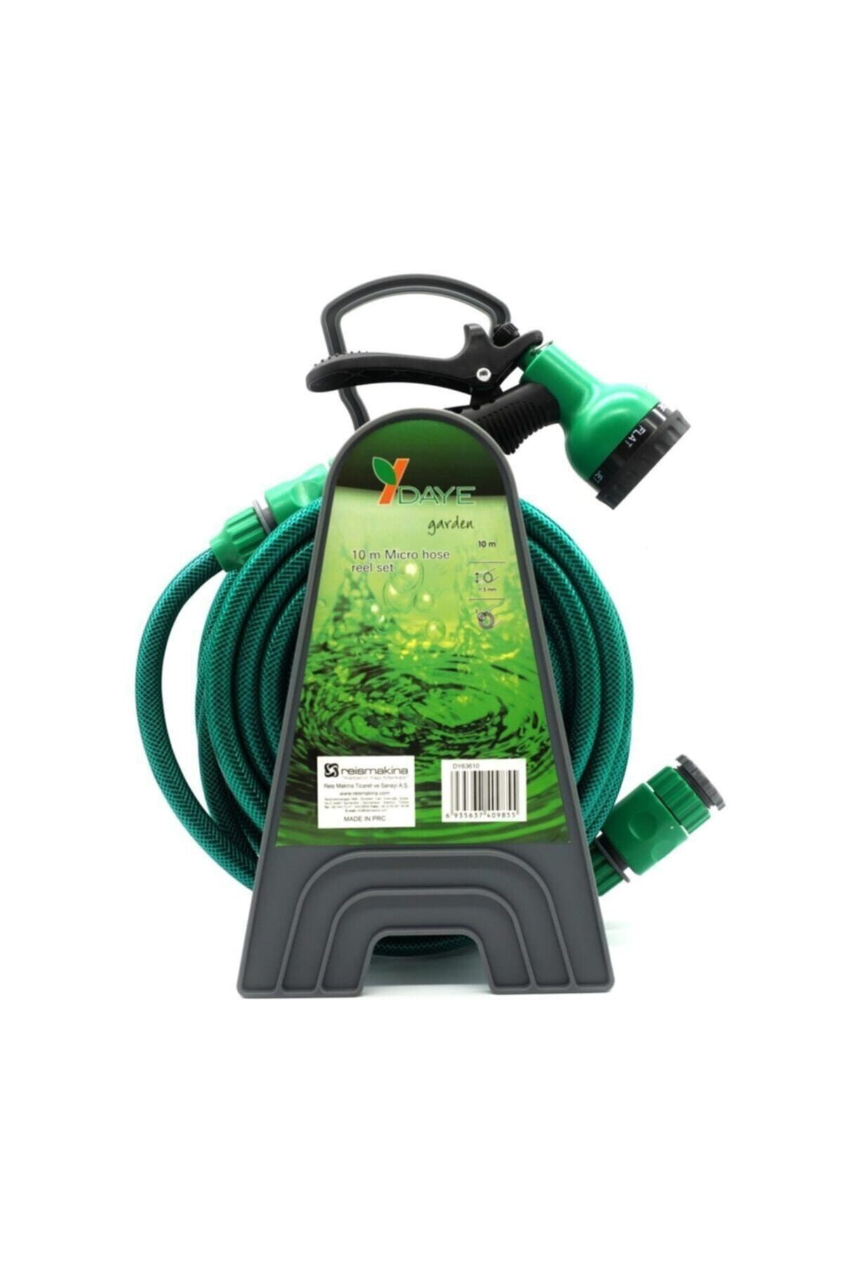 Daye Dy63610 Mini Hortum Sprey Tabanca Bahçe Sulama Seti 10 mt