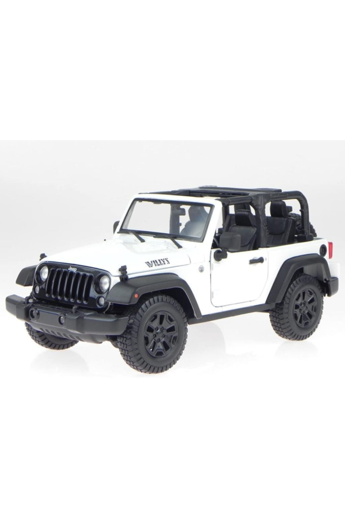 Maisto 2014 Jeep Wrangler Beyaz 1:18 Model Araba
