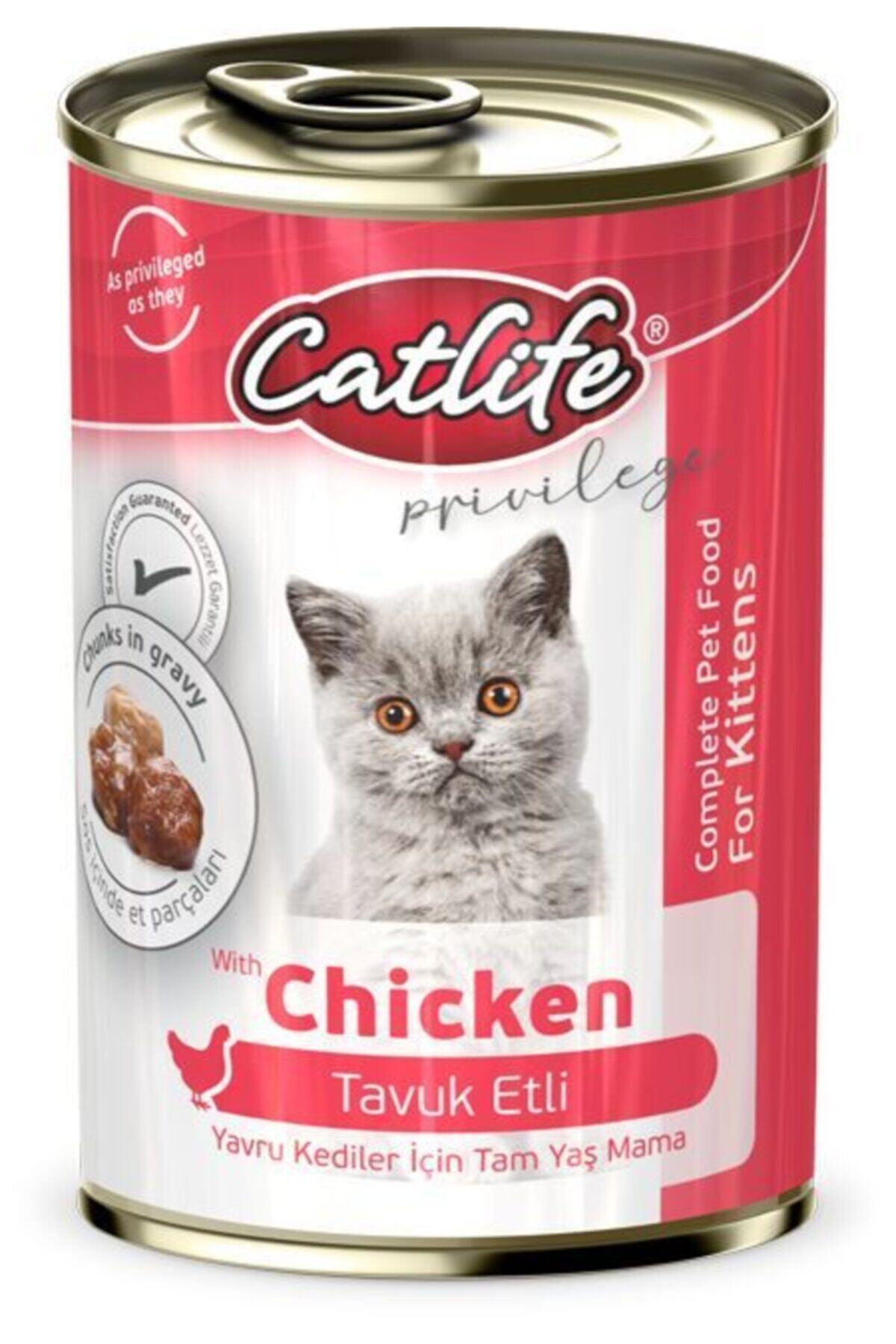 Catlife Kitten Tavuk Etli Konserve 400 Gr. 12 Adet