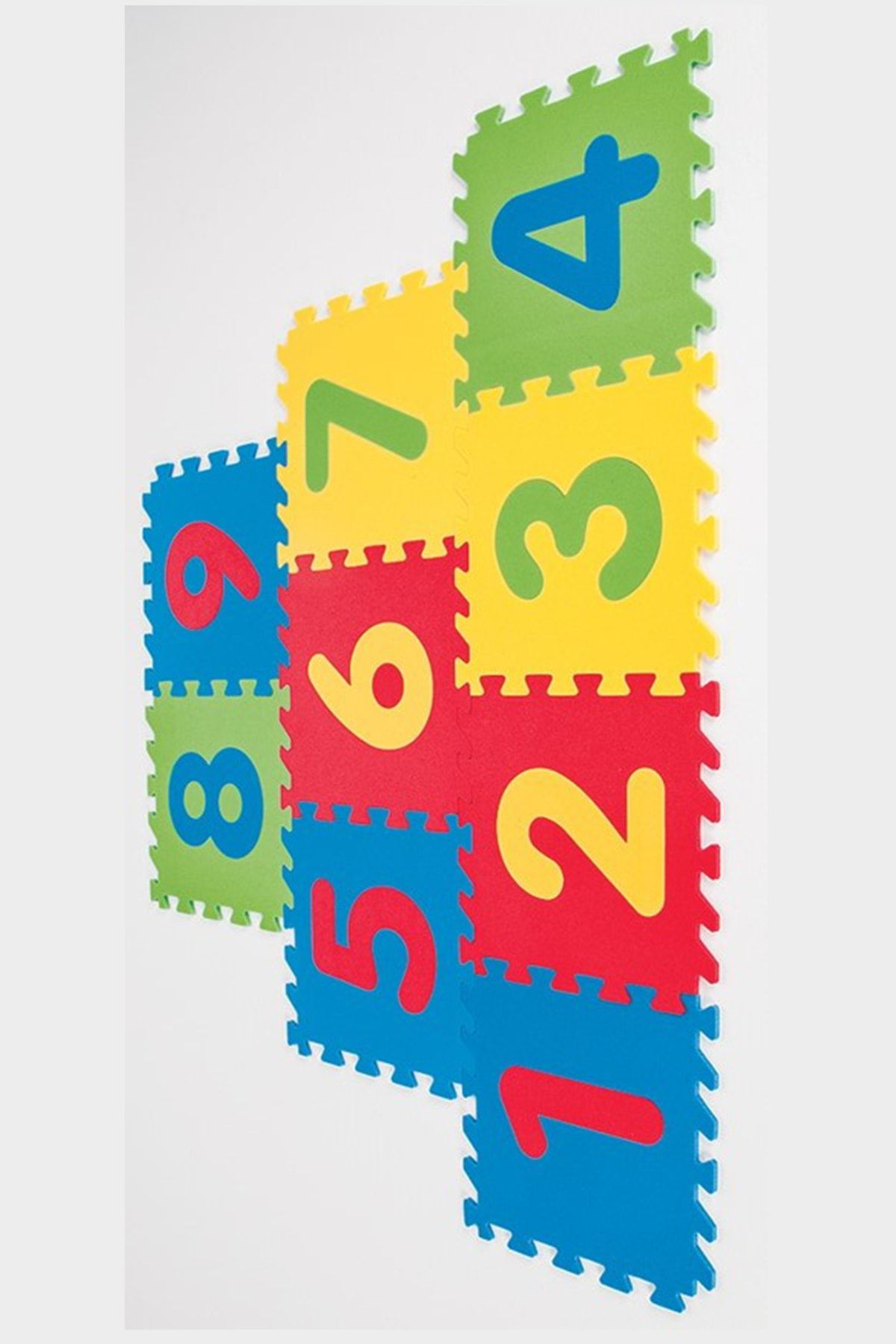 Akıllı Perde Eğitici Polietilen Seksek 9 Parça Puzzle Oyun Matı (33cm X 33cm 1 Cm Kalınlık)