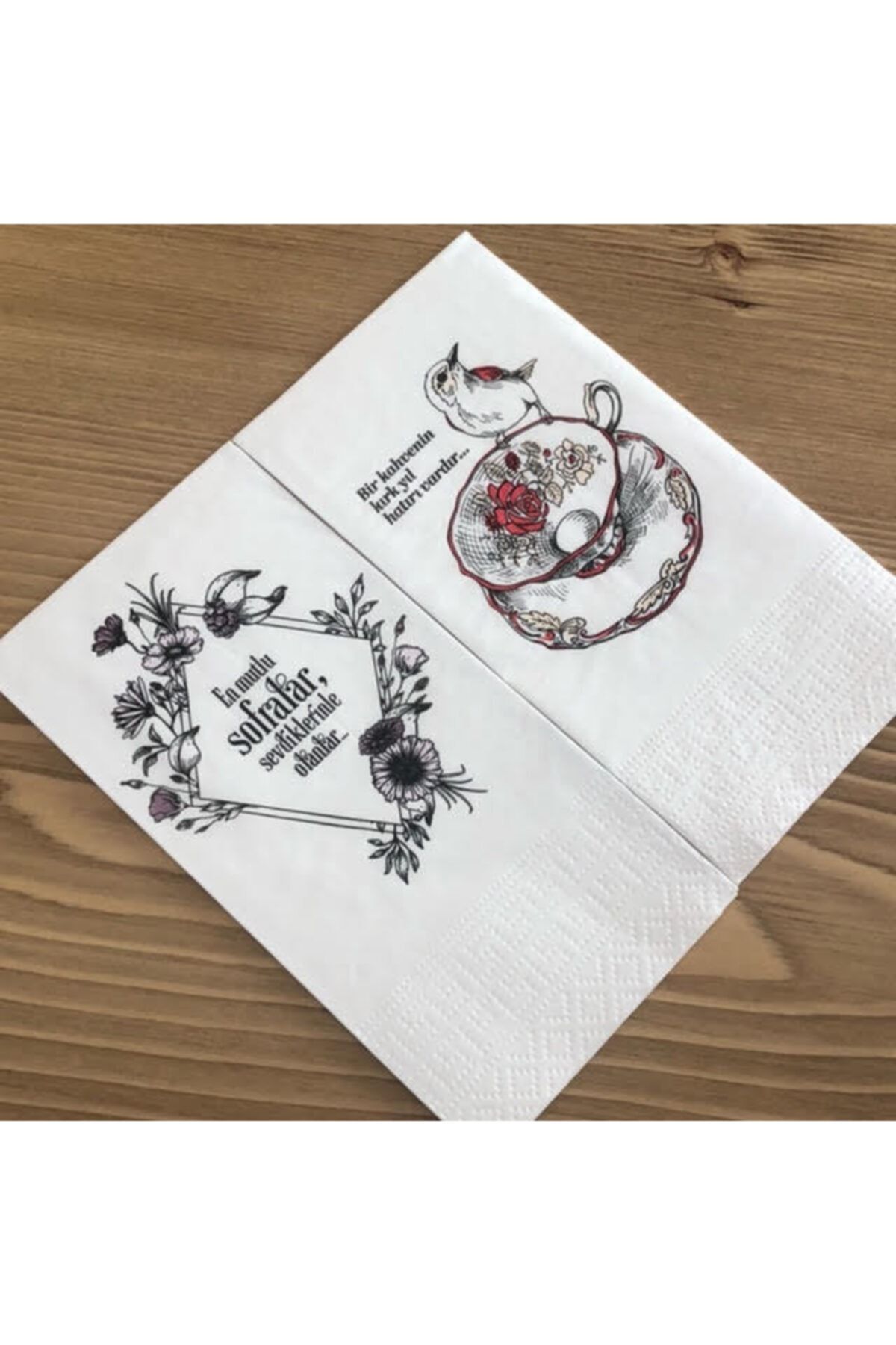 Melinda Store Baskılı Konuşan Dekor Peçete (sofra-40 Yıl)