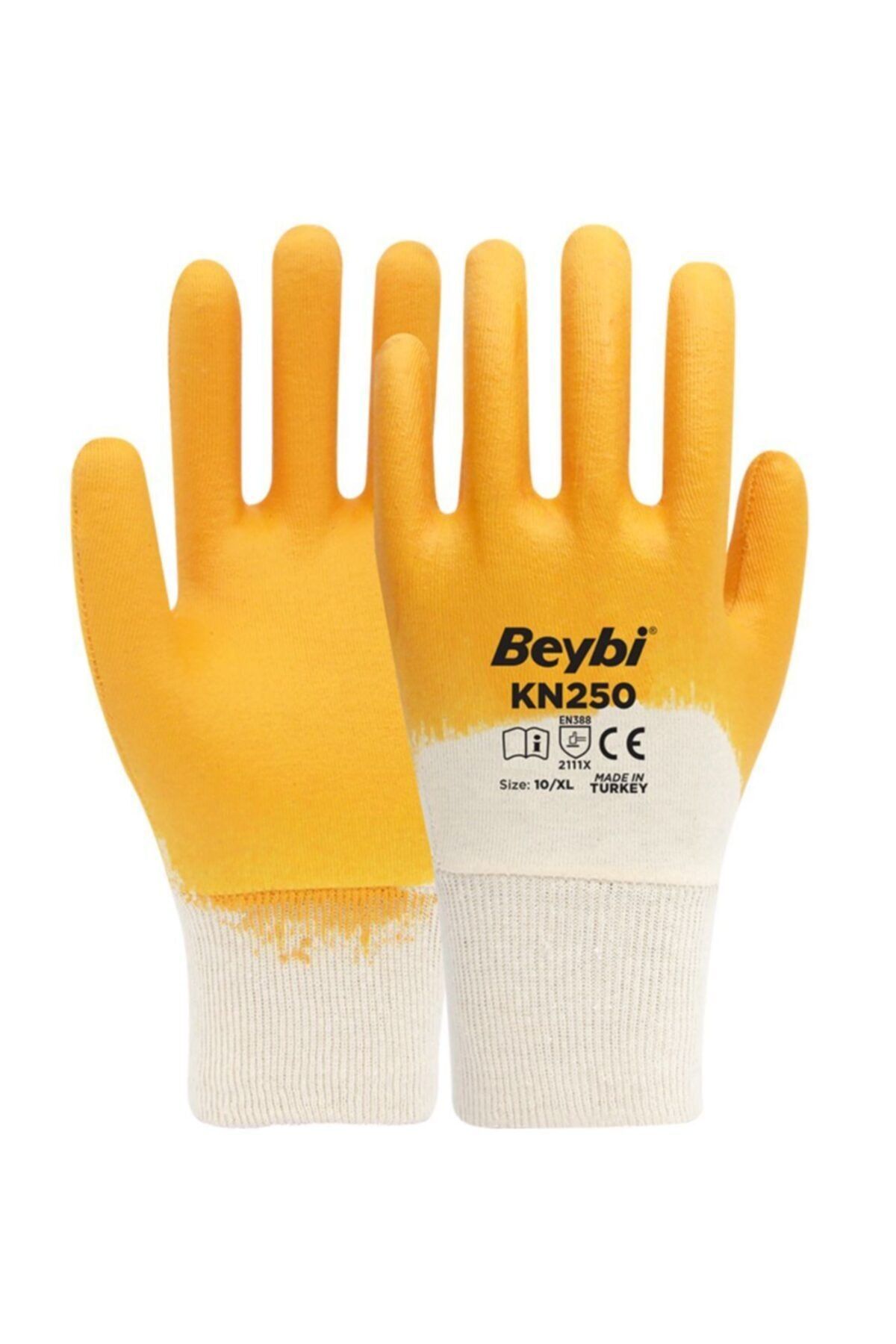 Beybi Kn250 Sarı Nitril Eldiven (60 Çift)