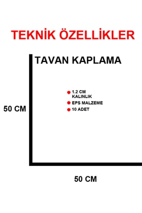 Evrim - 10 Adet 2.5 M2 Strafor Tavan-duvar Paneli Image 1