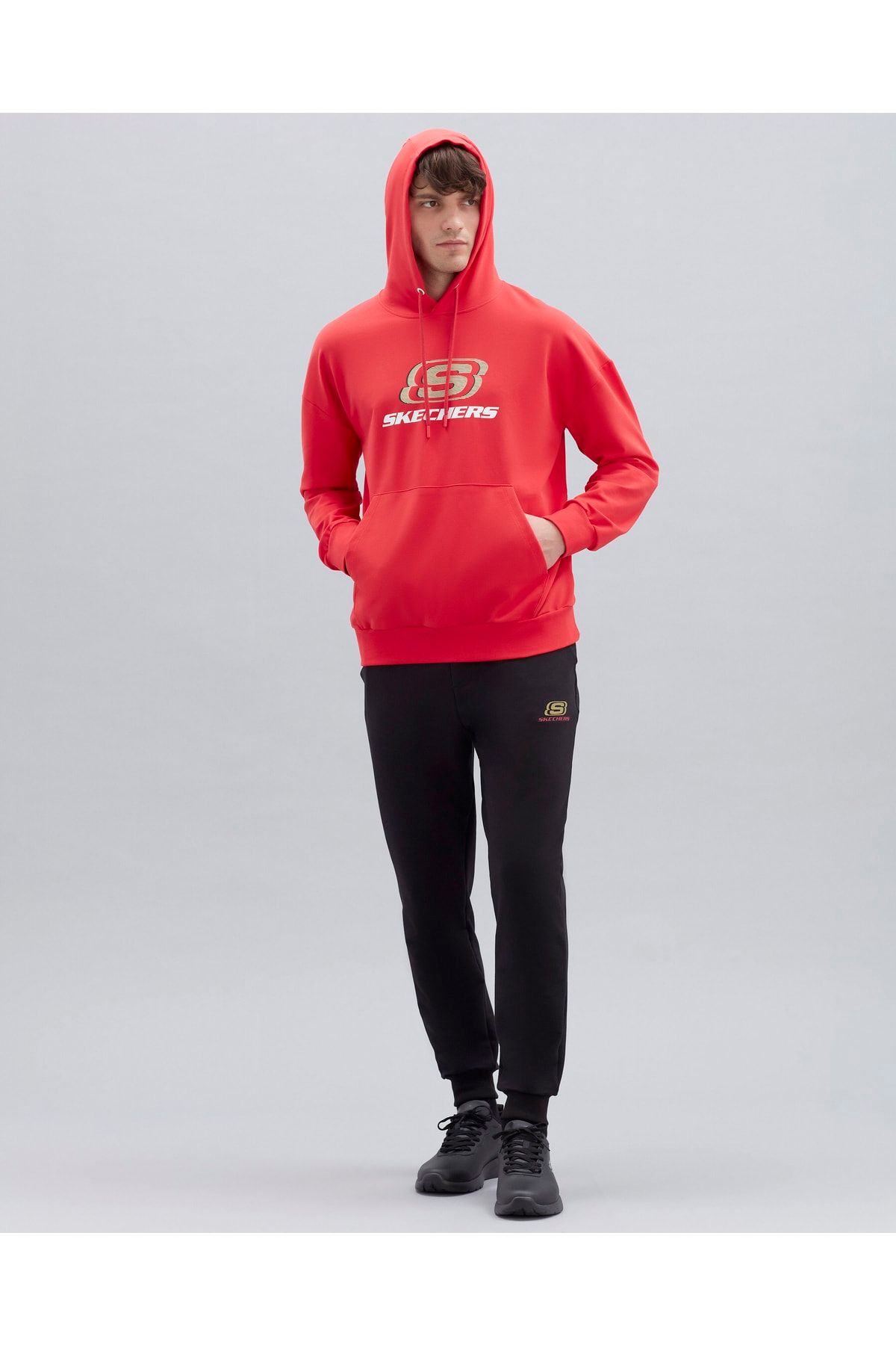 Skechers sweatshirts red deals