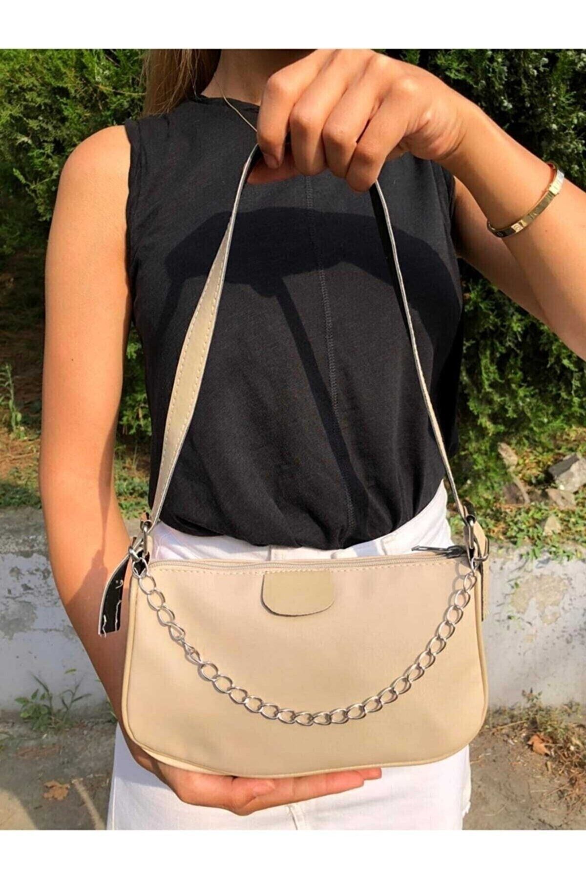 Mango chain baguette bag outlet