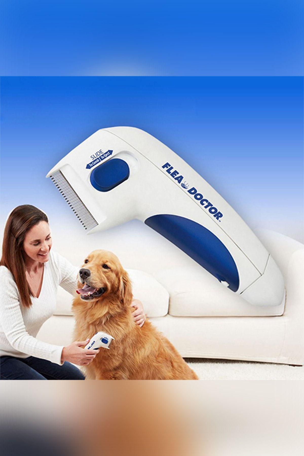 Tamam Elektrikli Pet Kedi Ve Köpek Pil Fırçası Köpek Pire Pet Bit Temizleme Aleti