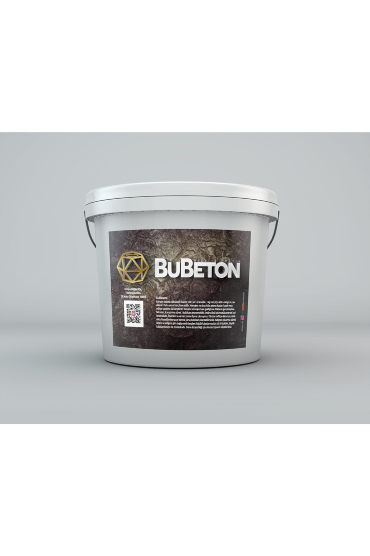 BuBeton 15 Kg Hızlı Donan Beton Saksı Harcı Çiçek Vazo Hobi Harç