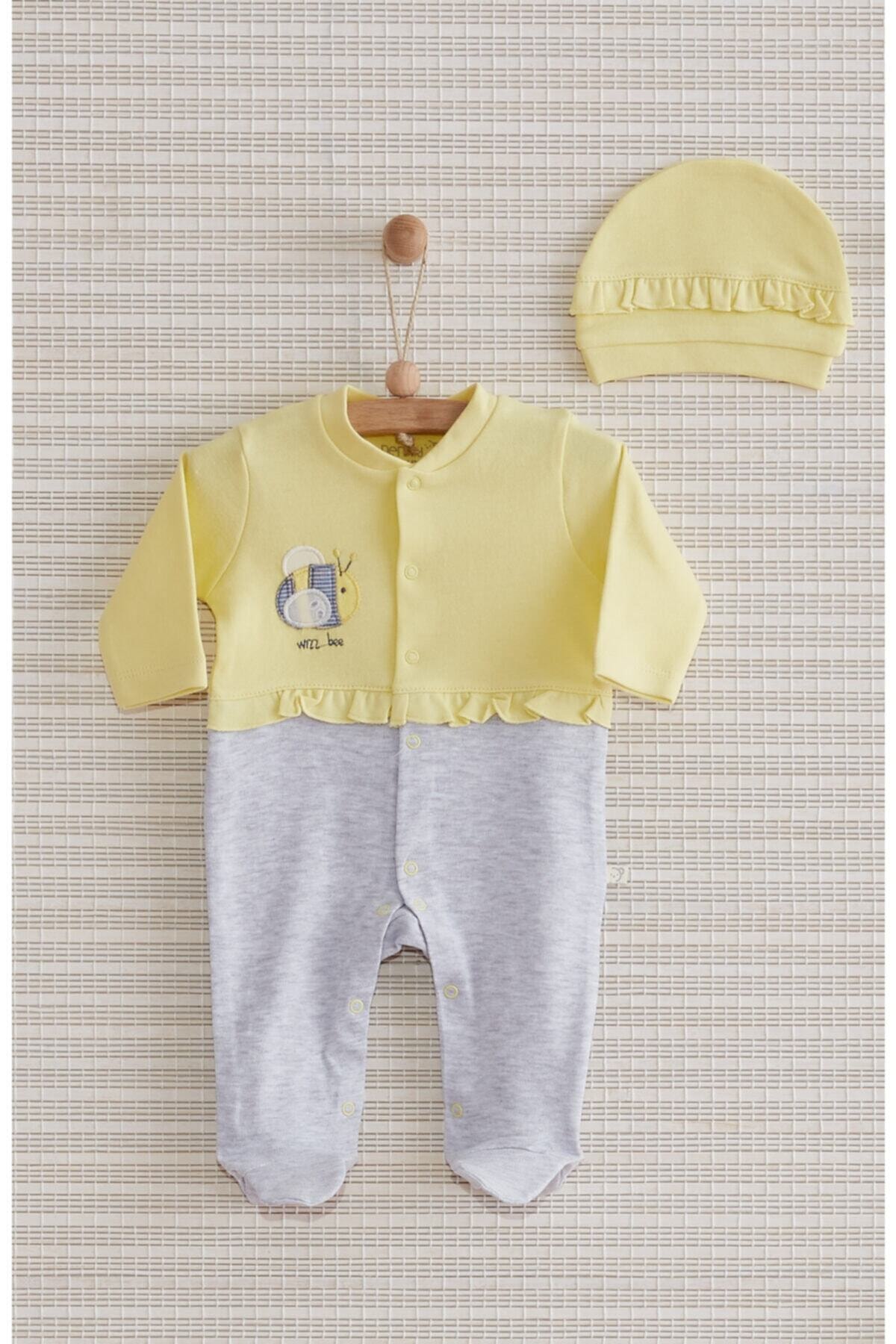 Nenny Baby Kız Sarı Tulum & Şapka Bee Nb304