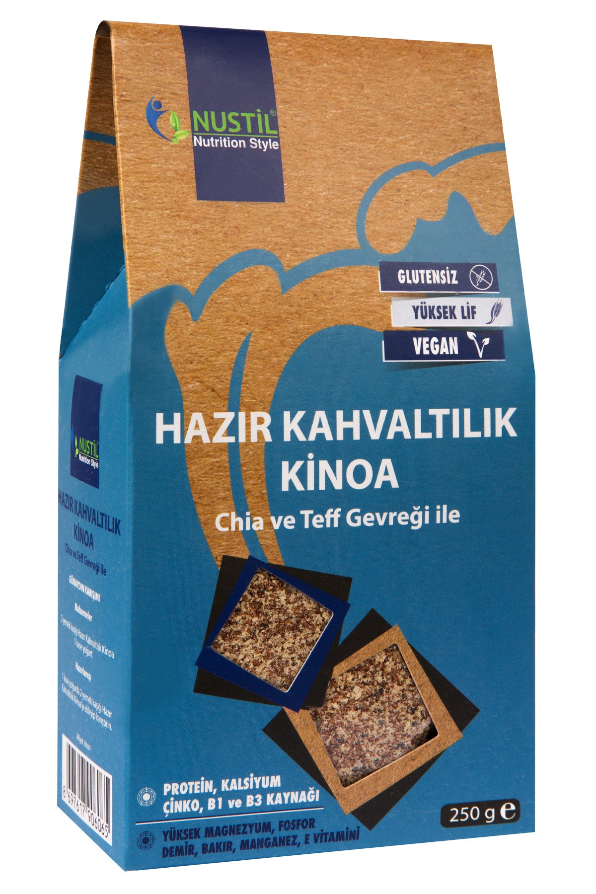Nustil Glutensiz Hazır Kahvaltılık Kinoa 250 G (teff Gevreği Ve Chia Ile)