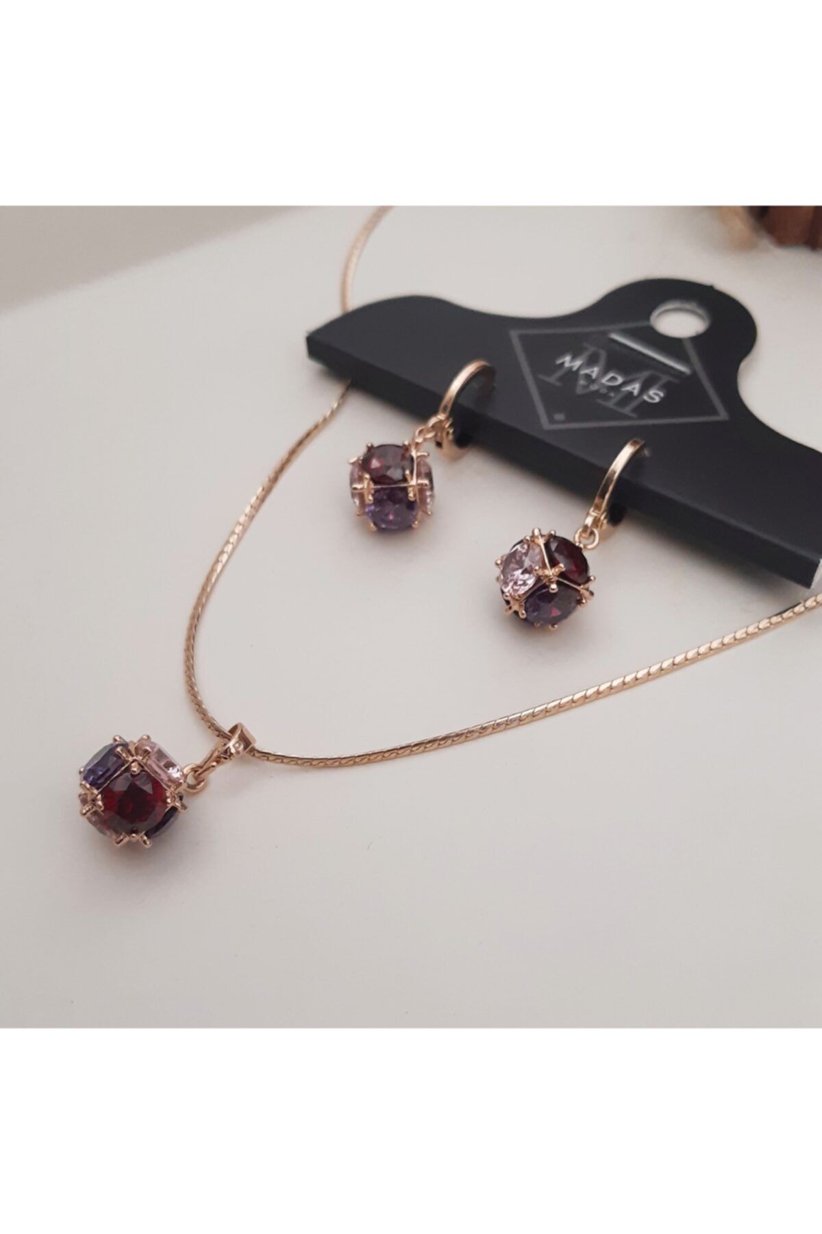 Madas Moda Renkli Taşlı Set
