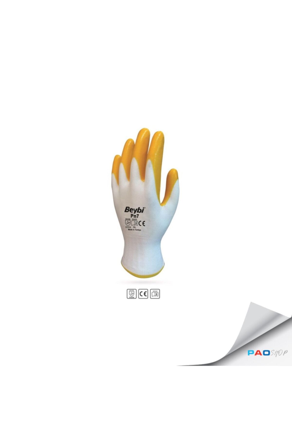 Beybi Yarı Nitril Kaplı Örgü Polyester Eldiven Pn7 - 10 Numa (20 Çift)