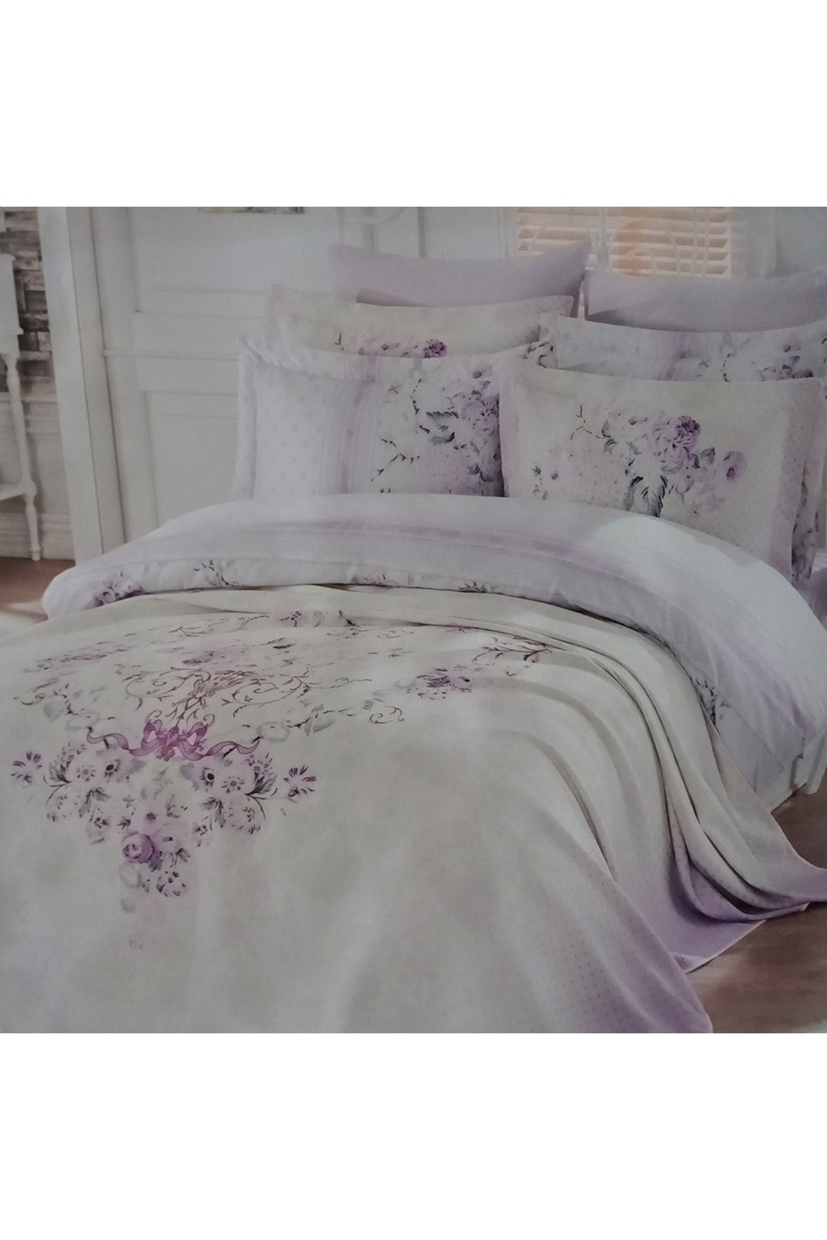 GÜLSENA Brillant Çeyizlik Voyage Spring Lila Pike Takımı