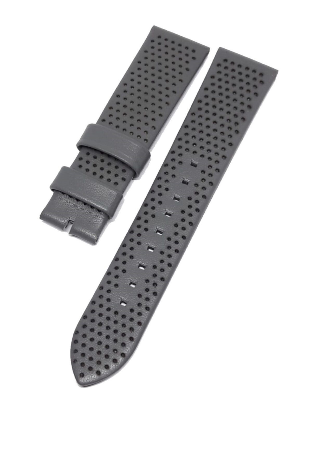 SAATKORDONCUSU Emporio Armani Ar1735 Uyumlu 20mm Gri Deri Saat Kordonu