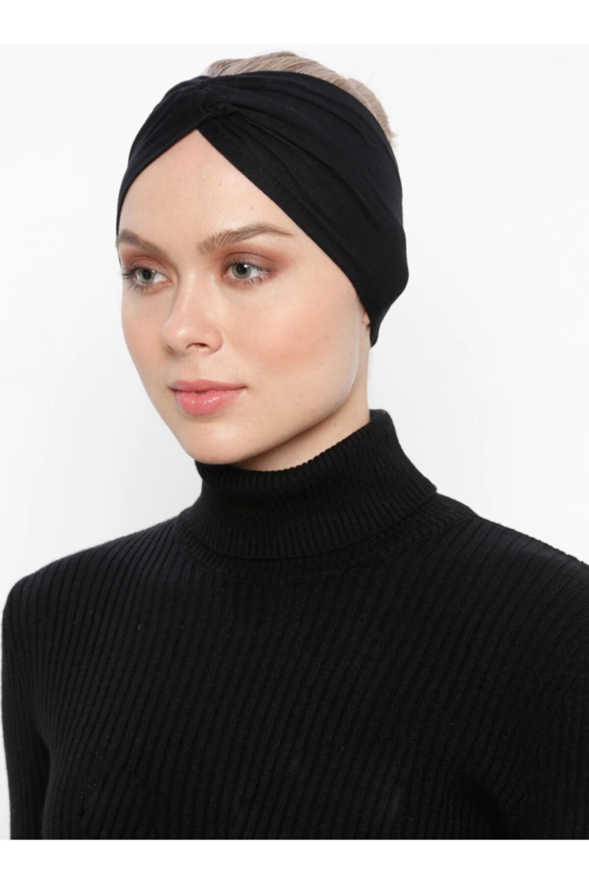 Ecardin Çapraz Bandana - Siyah -