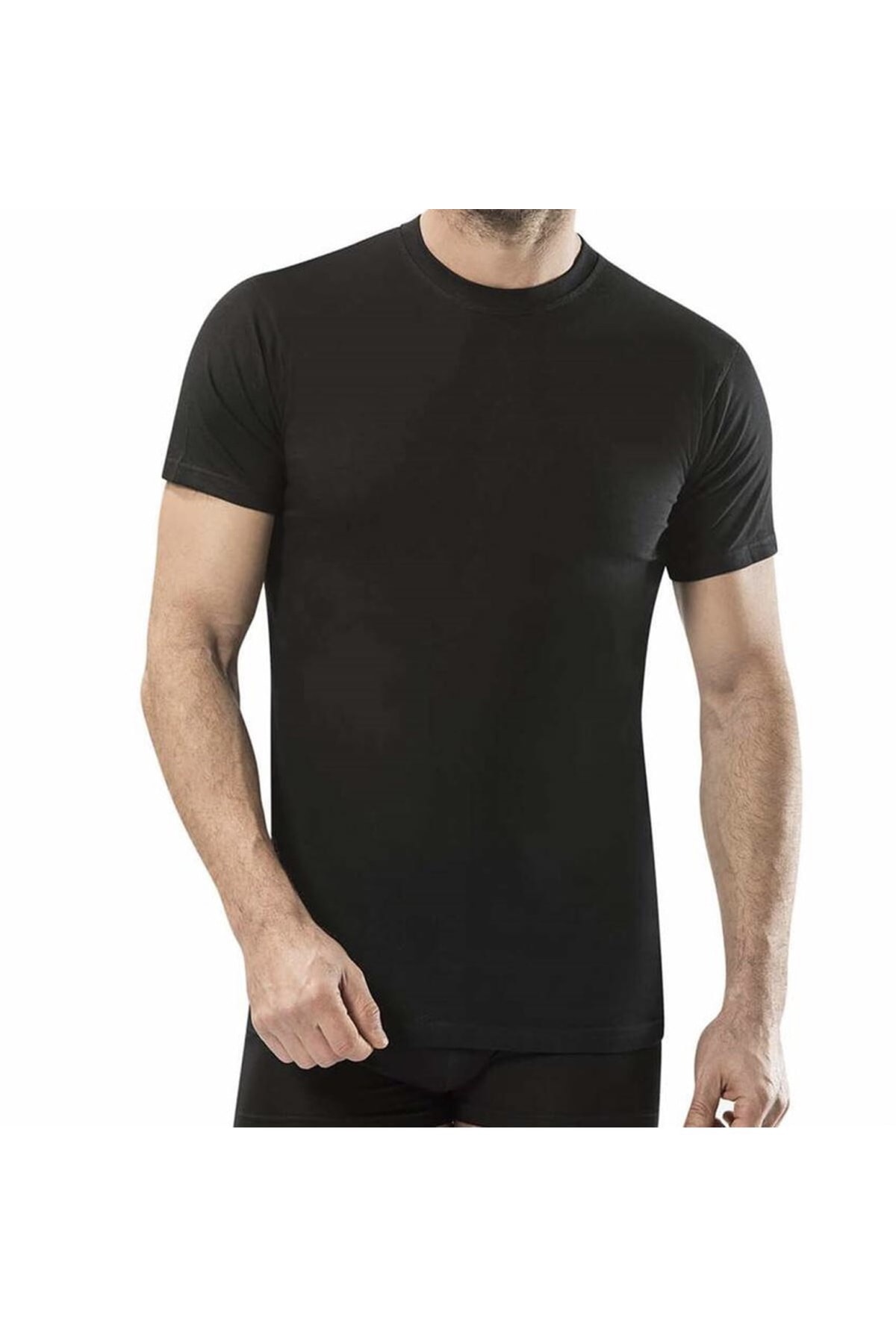 Coşkun Çamaşır Coşkun Erkek Siyah 0 Yaka Fanila