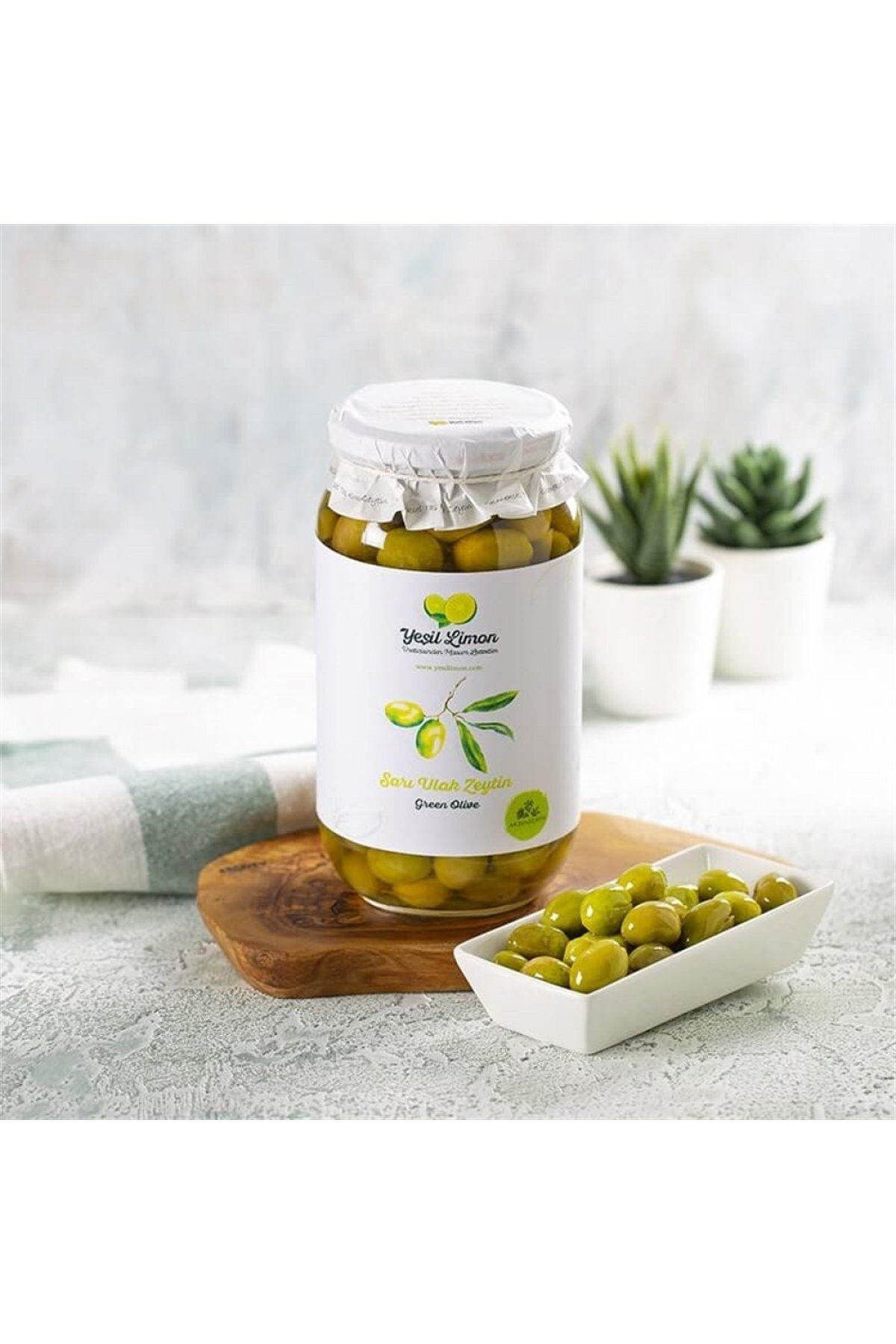 Yeşil Limon Sarı Ulak Zeytin -1kg