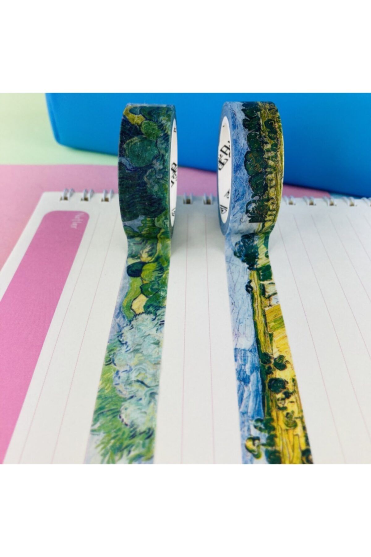 Şeker Ofisi Washi Tapes Desenli Bantlar 2 Adet Van Gogh Özel Seri 3