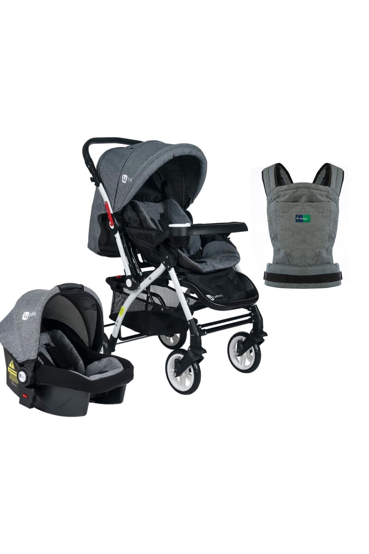 4 baby active beyaz travel sistem bebek arabasi puset kanguru tasima 3 lu set pra 1671801 3507 fiyati yorumlari trendyol