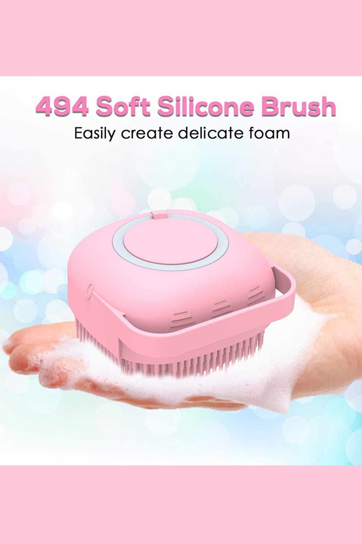 ADRESSHOME Slikon Soft Doldurulabilir Masaj Temizlik Ve Duş Matı/sarı