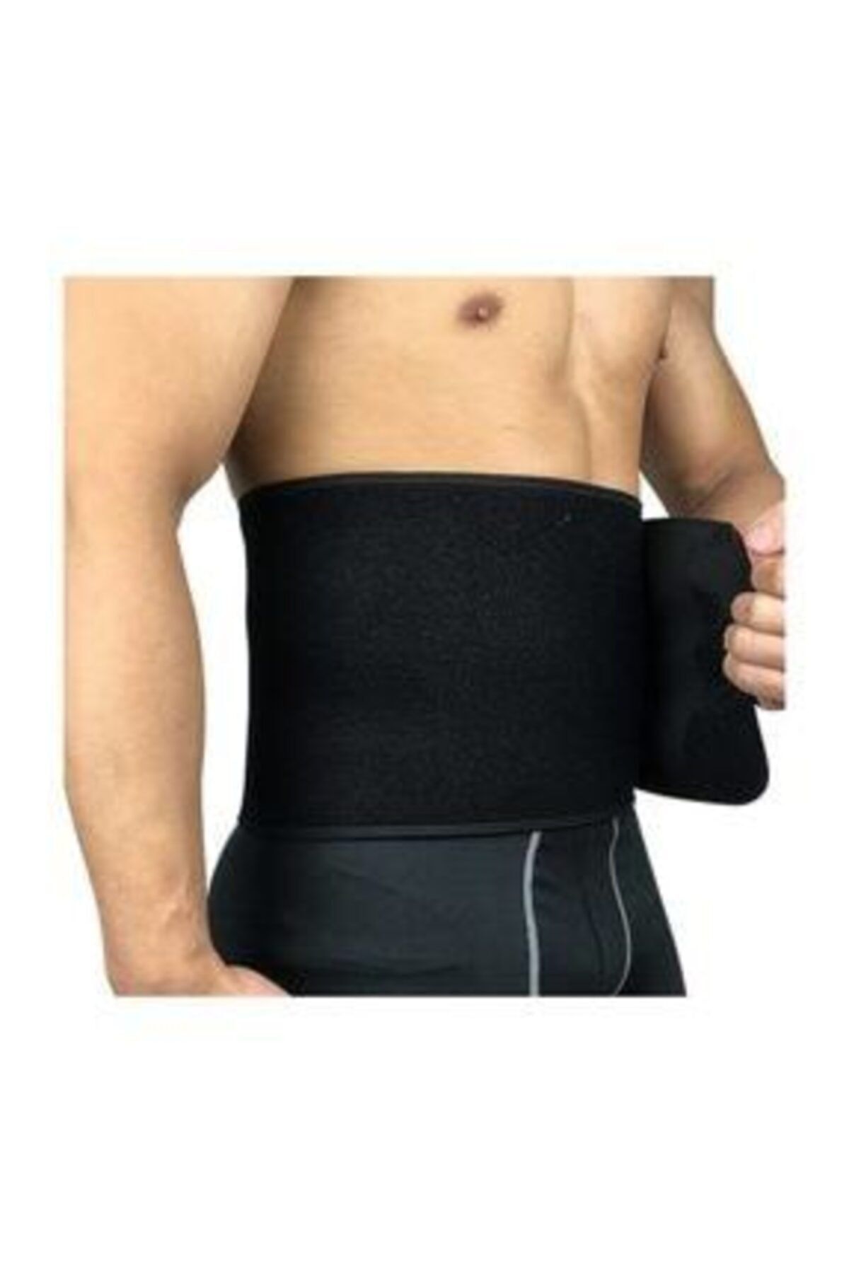 ROTAMZİRVE Unisex Siyah Termal Sauna Kemer Neopren Bel Korsesi Rz-552 25x120 cm
