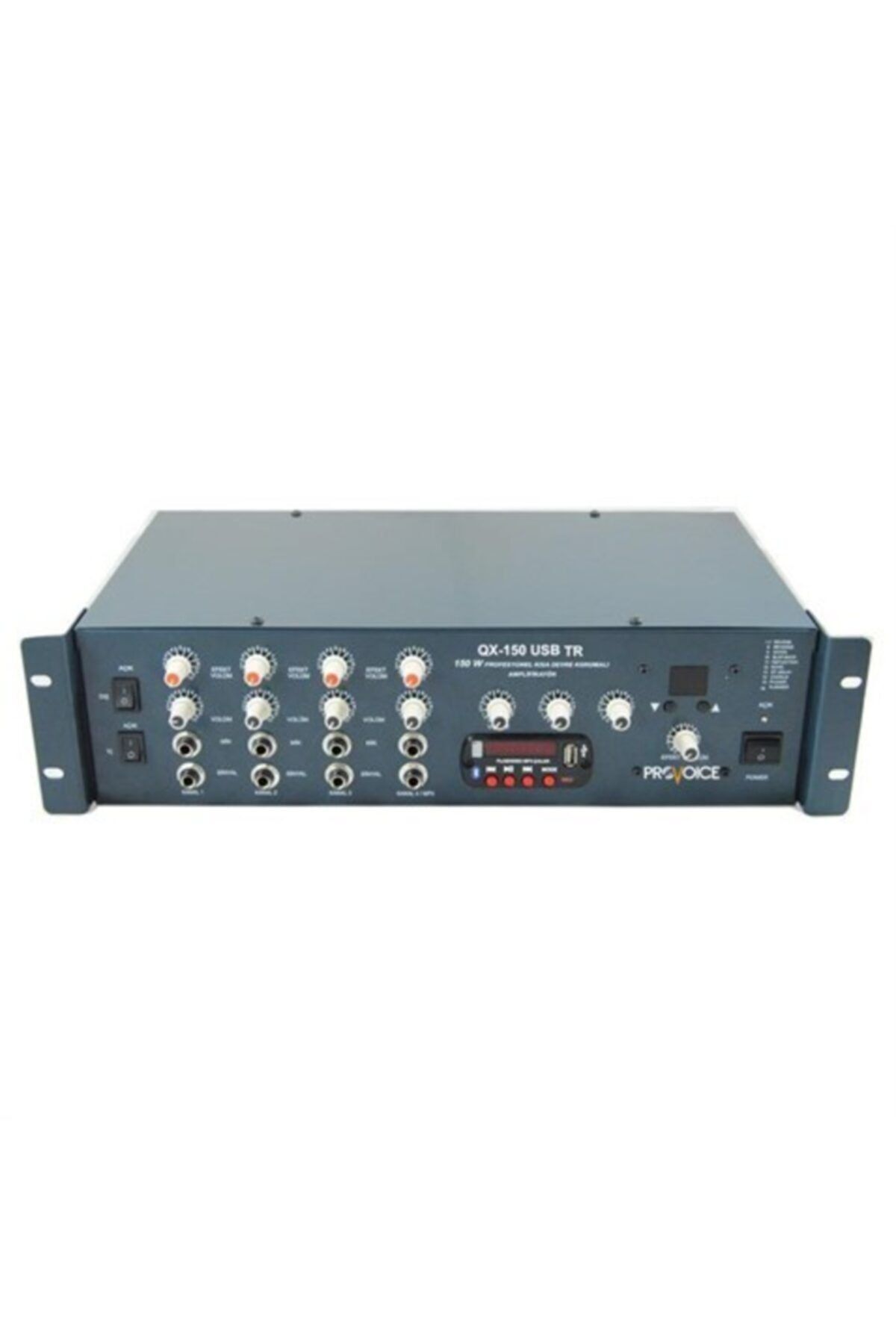 Provoice Qx-150 Usb Tr 150 Watt 4 Kanal Usb Girişli Trafolu Anfili Mikser
